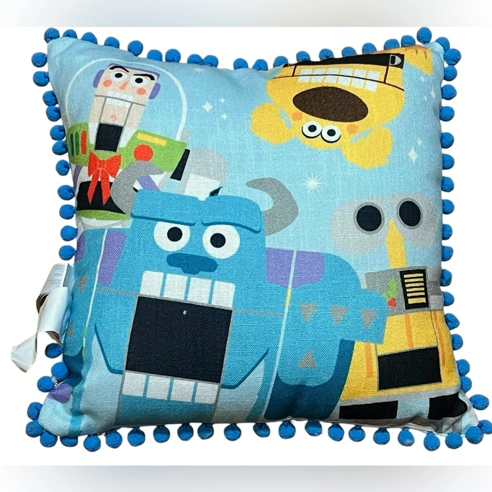 Disney Parks 2022 Pixar Toy to the World Holiday Throw Pillow NWOT TOY STORY